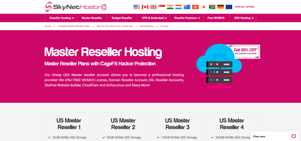 Master Reseller Hosting Packages