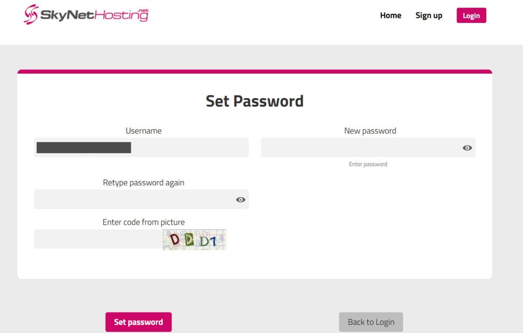 set password skynethosting.net affiliate program