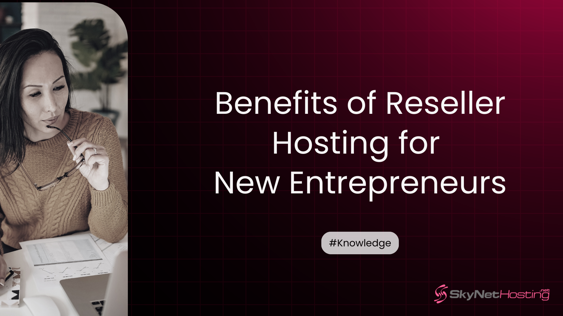 Black and Green Gradient Minimalist Professional Business Presentation 6 Key Benefits of Reseller Hosting for New Entrepreneurs