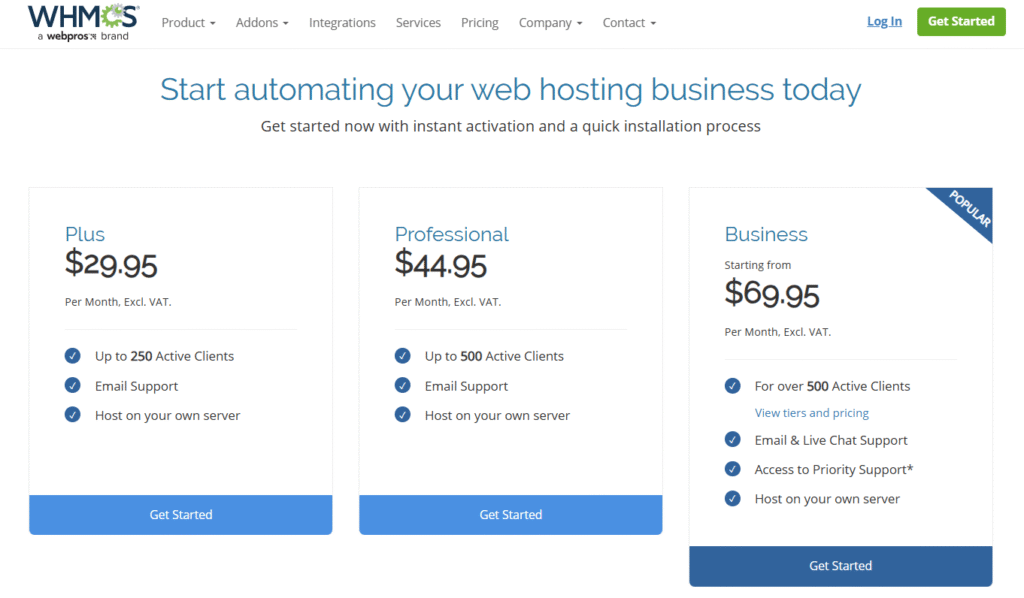 WHCMS Pricing How to get whmcs for free