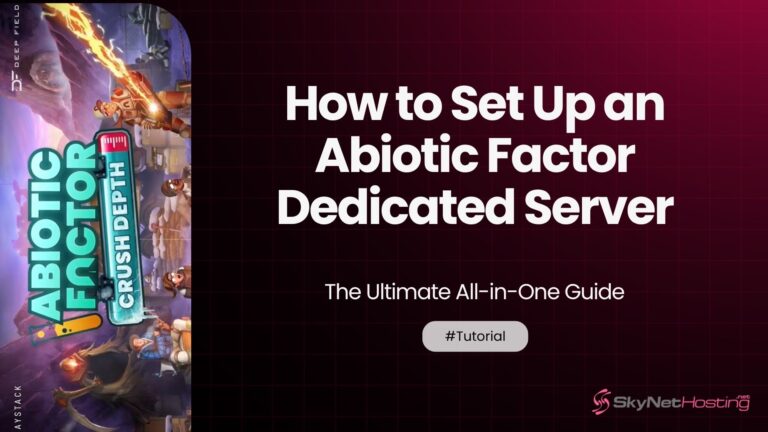 Abiotic Factor Dedicated Server Setup | Complete Guide 2025