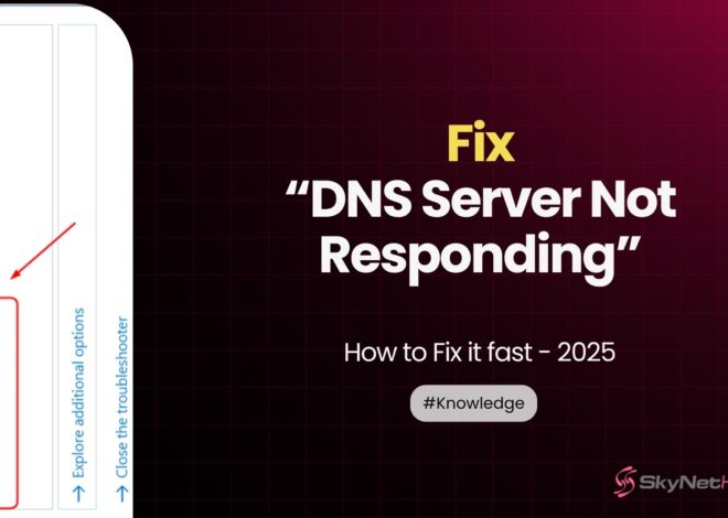 How to Fix “DNS Server Not Responding” Error Fast