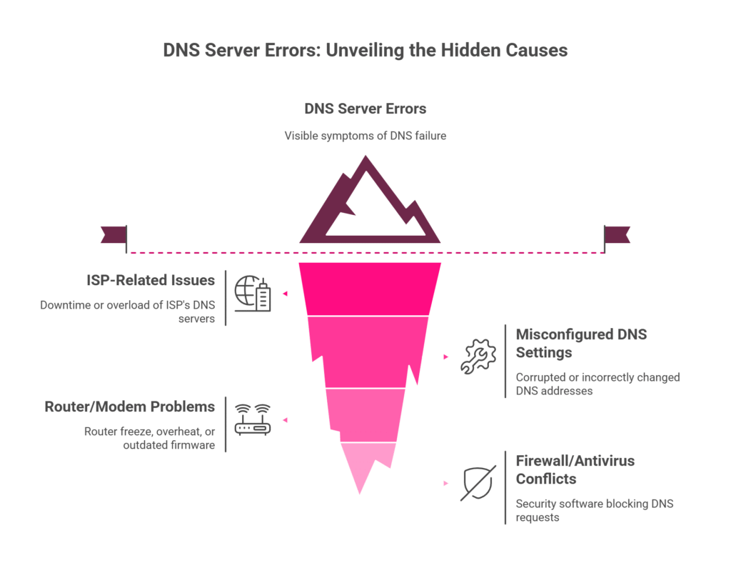 visual selection 12 1 The Common Causes of DNS Server Errors?