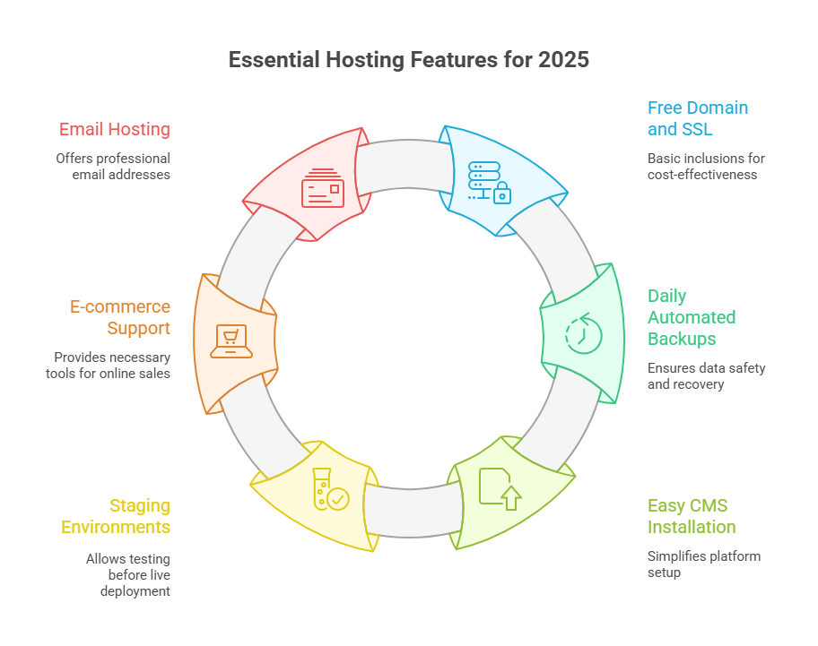visual selection 2 1 most important features for small business hosting