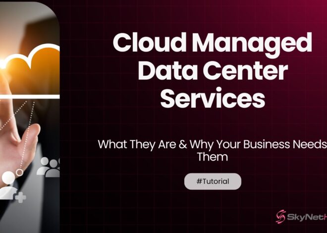 Cloud Managed Data Center Services – What They Are & Why Your Business Needs Them