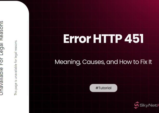 Error HTTP 451 – Meaning, Causes, and How to Fix It