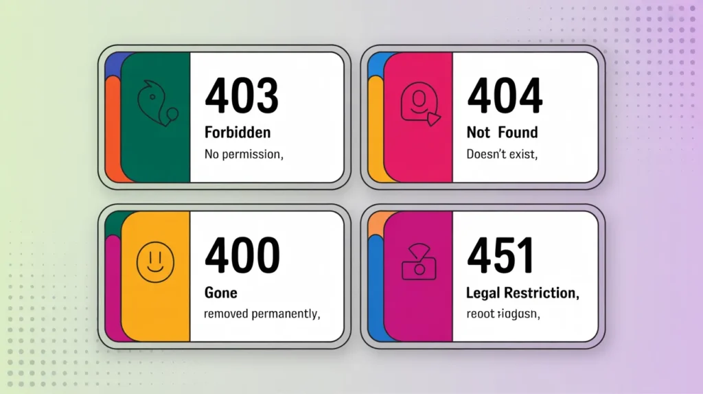 enxkWhbESFWcOGeOzFI63A HTTP 451 vs 404 vs 400 vs 451
