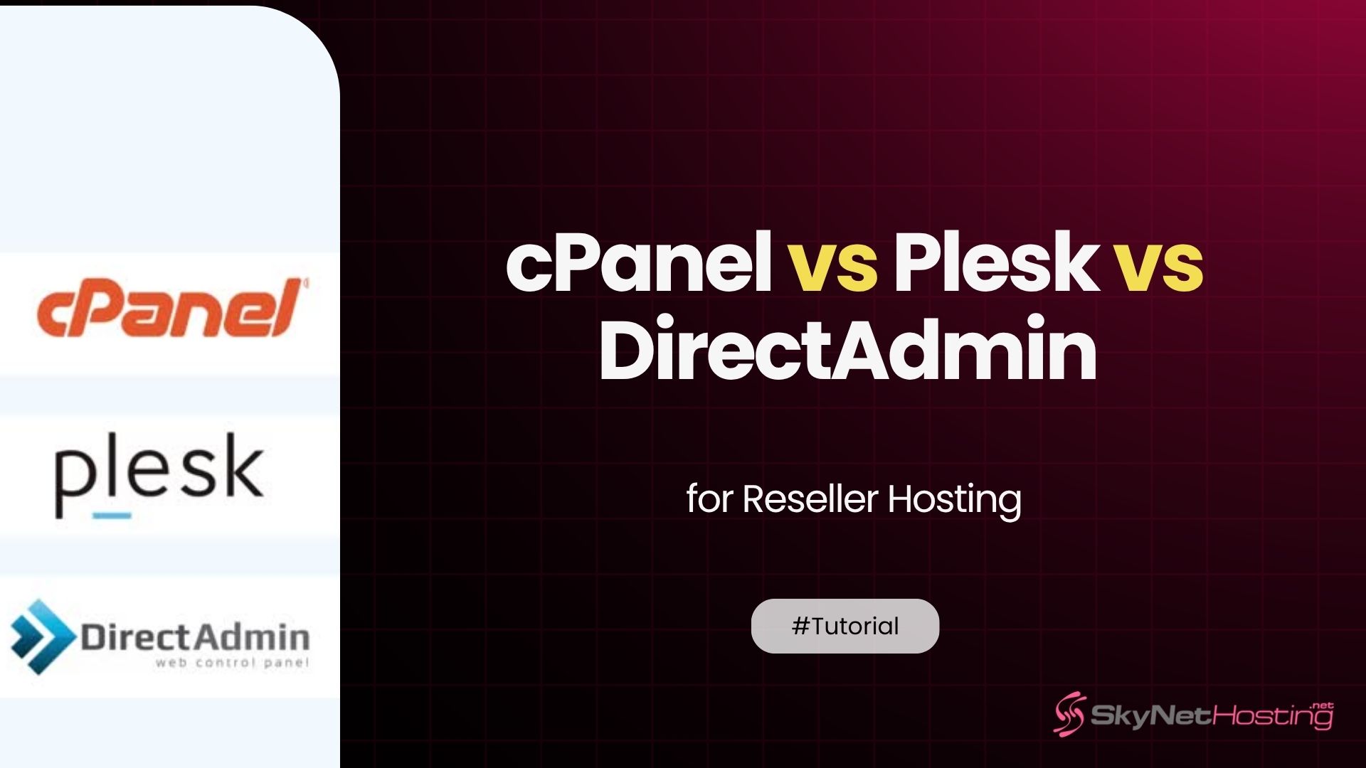 cPanel vs Plesk vs DirectAdmin: Which to Choose for Reseller Hosting?