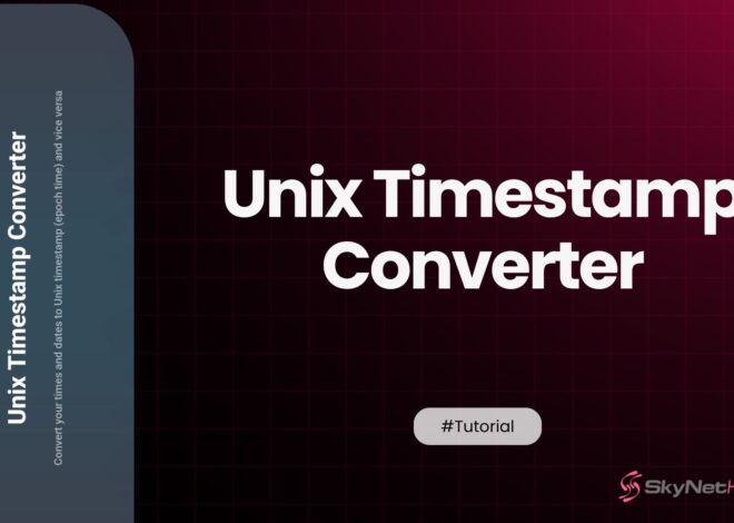 Unix Timestamp Converter: Convert Epoch Time to Human Date Instantly