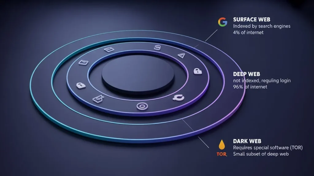 Difference Between the Deep Web and the Dark Web