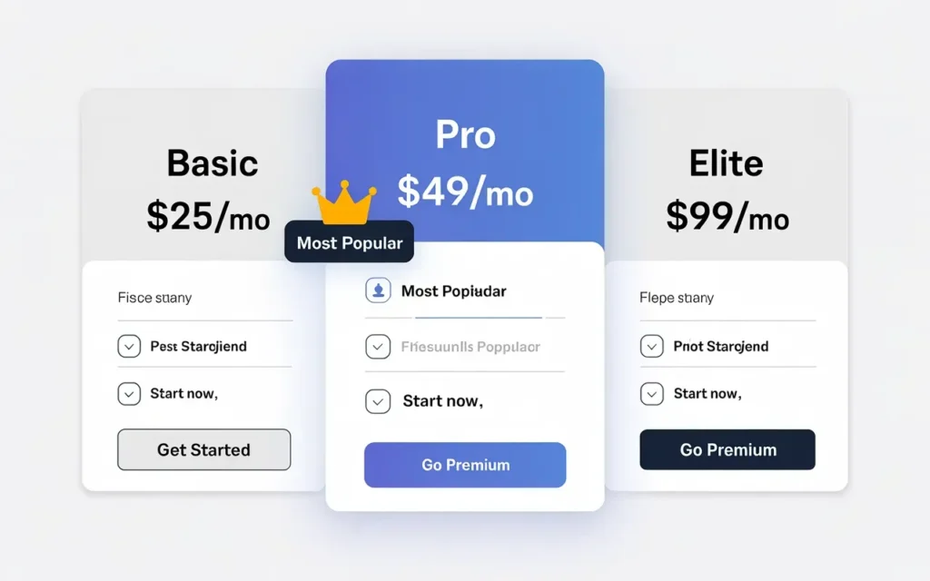 Example of Reseller Hosting Pricing Plans