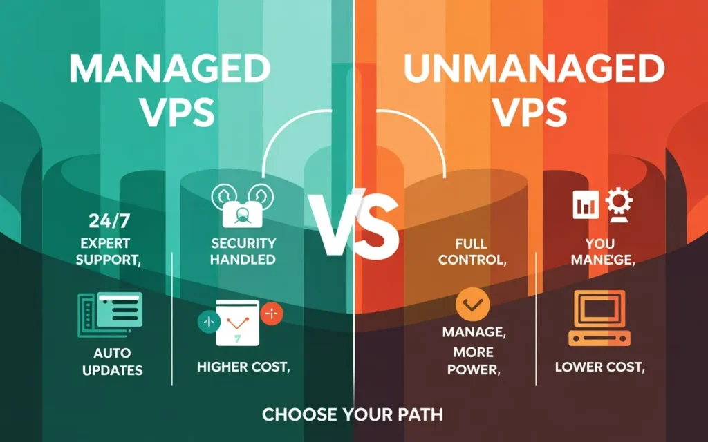 Diagram of Managed vs Self-Managed VPS: Which One Should You Choose?