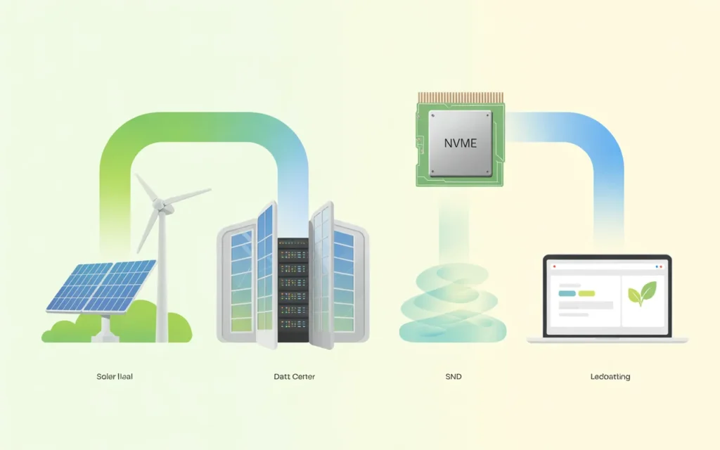 green hosting renewable energy flow