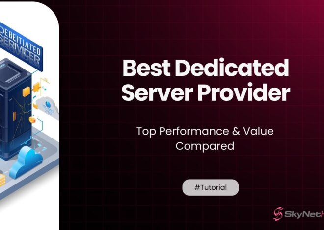 Best Dedicated Server Provider in 2026 — Top Performance & Value Compared