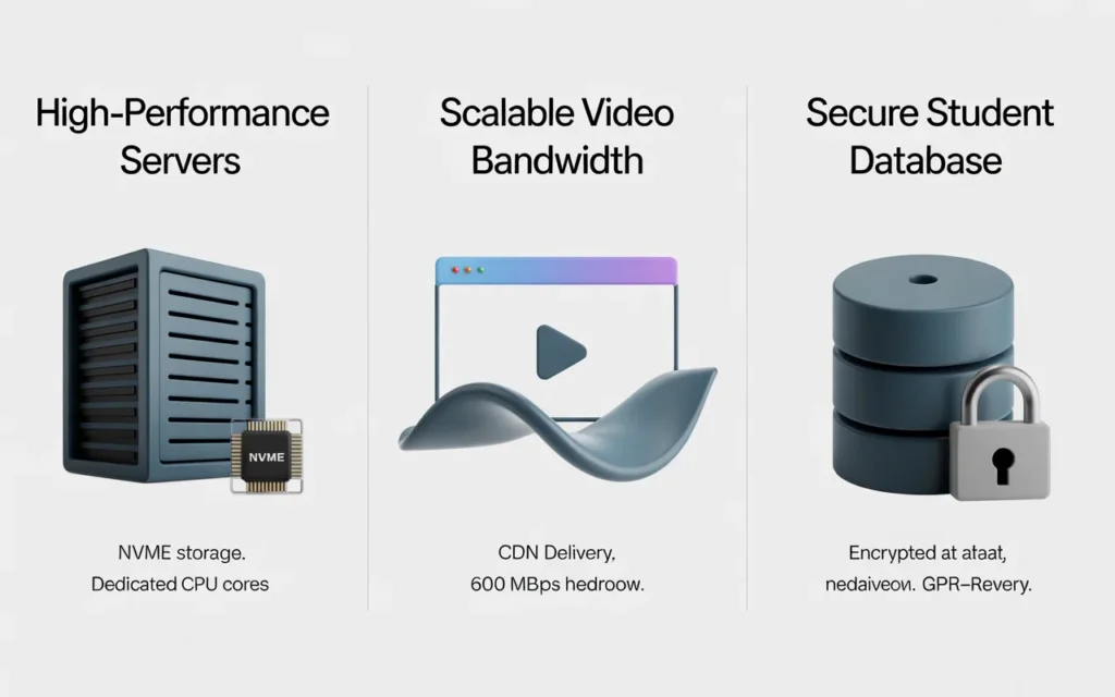 eLearning hosting essential features