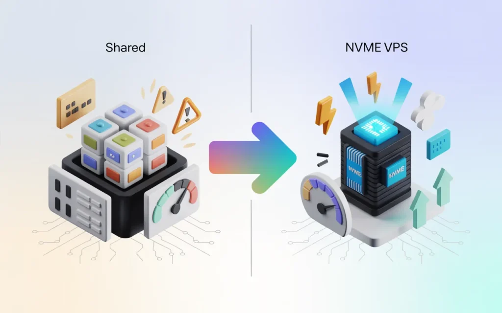 Shared hosting to NVMe VPS upgrade