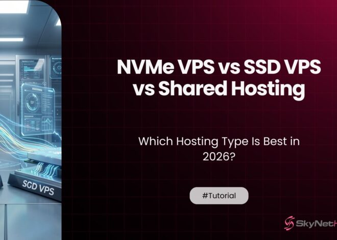 NVMe VPS vs SSD VPS vs Shared Hosting: Which Is Best in 2026?