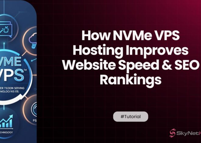 How NVMe VPS Hosting Improves Website Speed & SEO Rankings