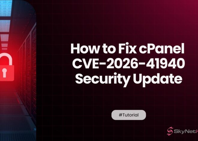 How to Update cPanel to Fix the CVE-2026-41940 Vulnerability (Step-by-Step)