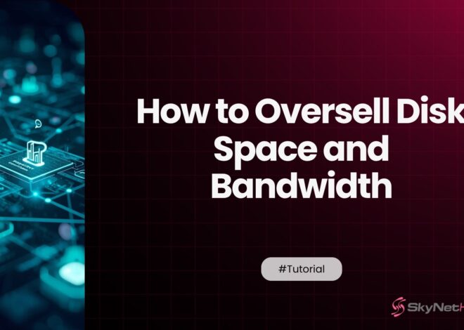 How to Oversell Disk Space and Bandwidth Responsibly on a Reseller Hosting Account