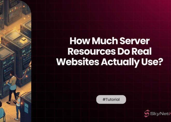 How Much Server Resources Do Real Websites Actually Use?