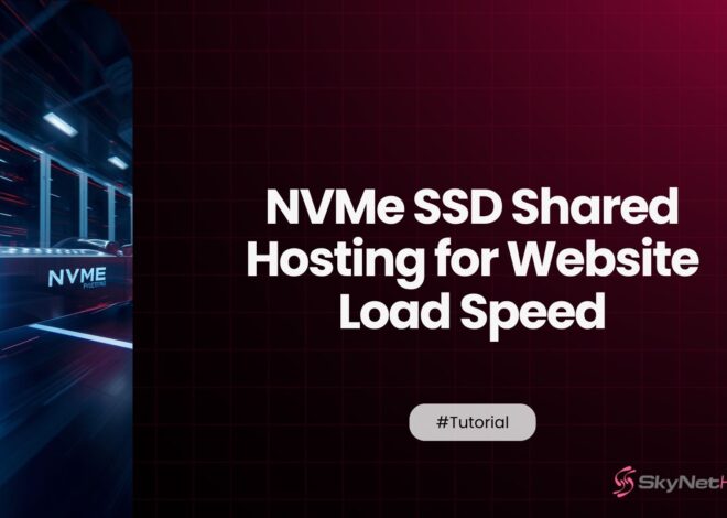 How NVMe SSD Shared Hosting Changes Website Load Speed