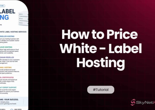 How to Price White-Label Hosting Without Guessing Your Competitors’ Margins