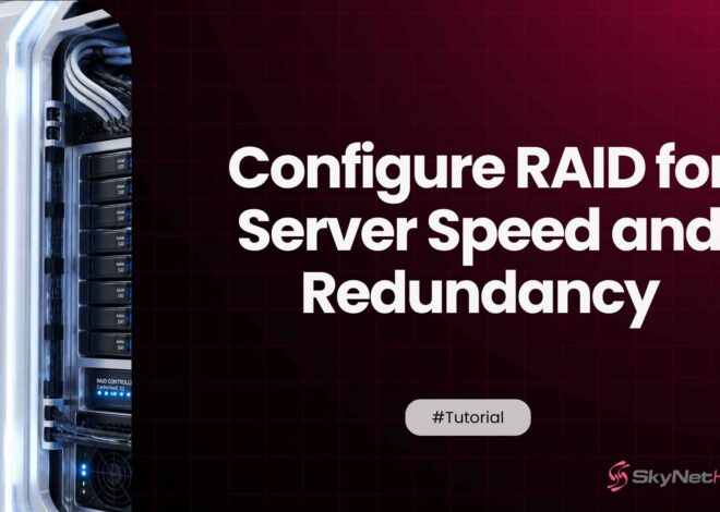 How to Configure RAID Storage on a Dedicated Server for Redundancy and Speed