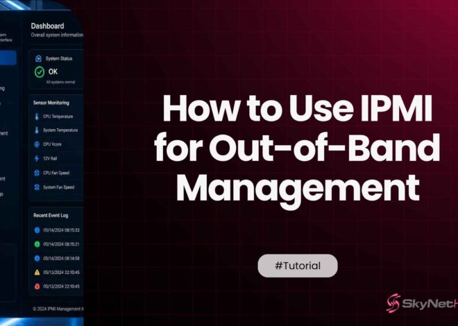 How to Use IPMI for Out-of-Band Management on Your Dedicated Server